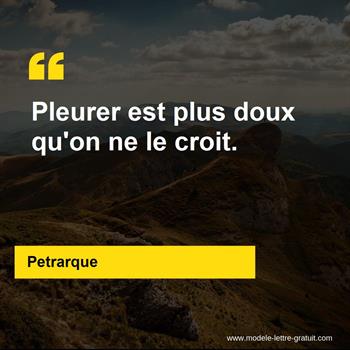 Citation de Petrarque