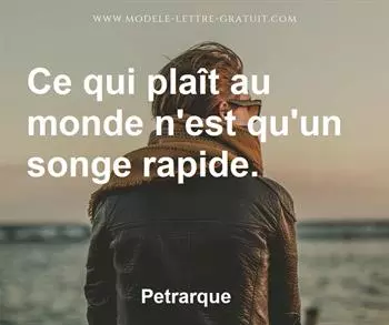 Citation de Petrarque