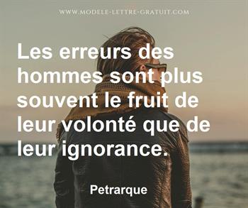 Citation de Petrarque