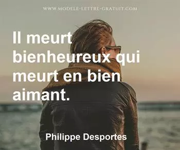 Citation de Philippe Desportes