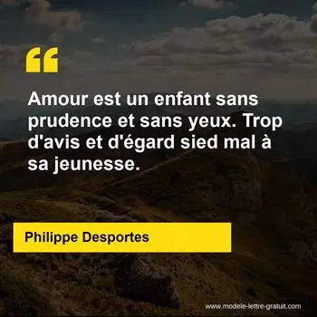 Citation de Philippe Desportes