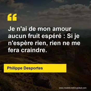 Citation Philippe Desportes