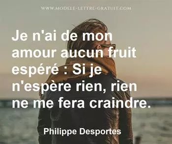 Citation de Philippe Desportes