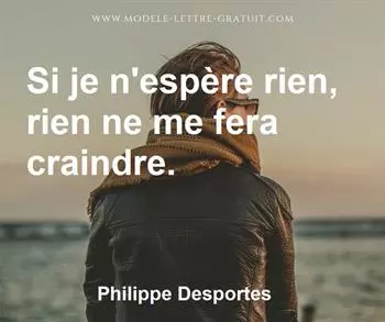 Citation de Philippe Desportes
