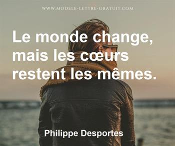 Citation de Philippe Desportes