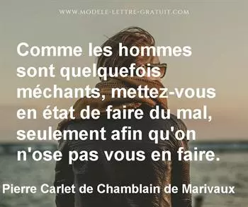 Citation de Pierre Carlet de Chamblain de Marivaux