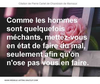 Citations Pierre Carlet de Chamblain de Marivaux
