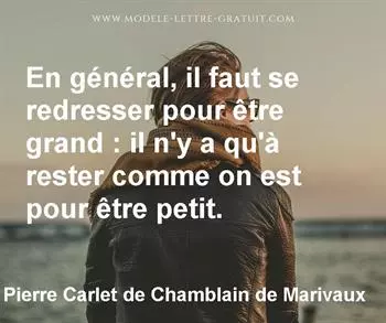 Citation de Pierre Carlet de Chamblain de Marivaux