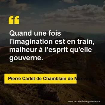 Citation Pierre Carlet de Chamblain de Marivaux