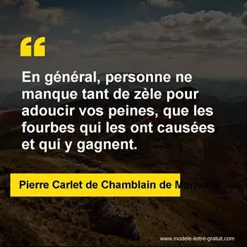 Citation Pierre Carlet de Chamblain de Marivaux