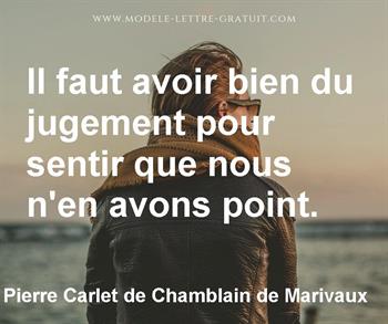 Citation de Pierre Carlet de Chamblain de Marivaux