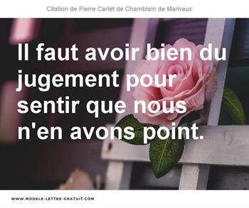 Citations Pierre Carlet de Chamblain de Marivaux