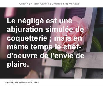 Citations Pierre Carlet de Chamblain de Marivaux