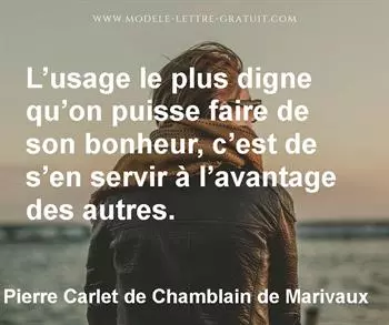 Citation de Pierre Carlet de Chamblain de Marivaux