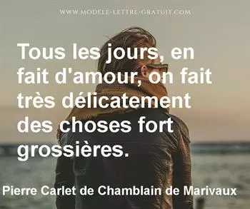Citation de Pierre Carlet de Chamblain de Marivaux
