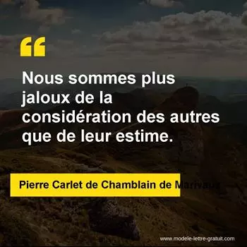 Citation Pierre Carlet de Chamblain de Marivaux