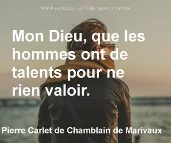 Citation de Pierre Carlet de Chamblain de Marivaux