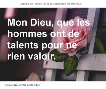 Citations Pierre Carlet de Chamblain de Marivaux