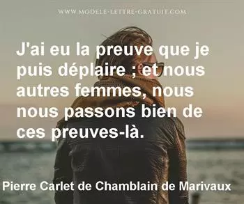 Citation de Pierre Carlet de Chamblain de Marivaux