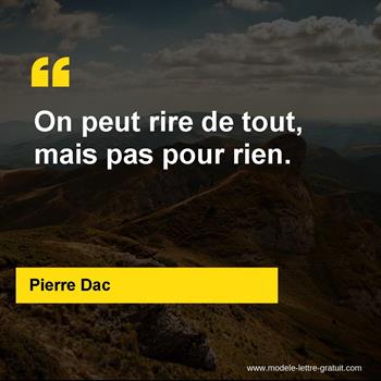 Citation de Pierre Dac