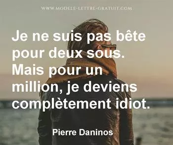 Citation de Pierre Daninos