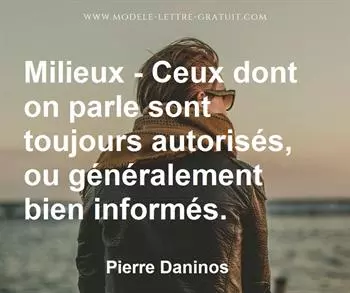 Citation de Pierre Daninos