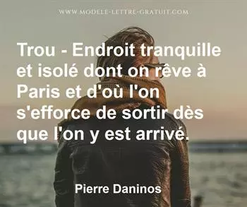 Citation de Pierre Daninos