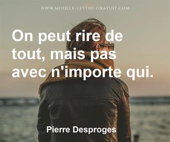 Citation de Pierre Desproges