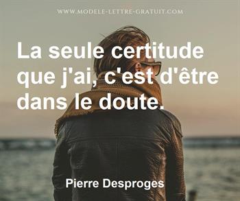 Citation de Pierre Desproges