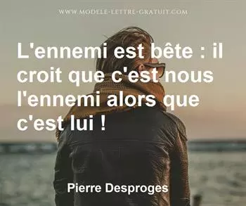 Citation de Pierre Desproges
