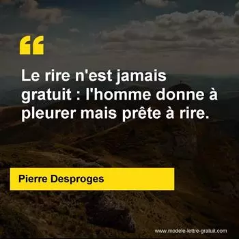 Citation Pierre Desproges