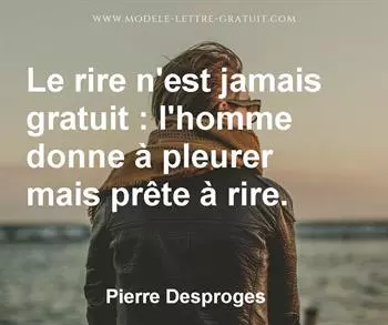 Citation de Pierre Desproges