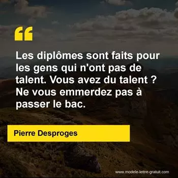 Citation Pierre Desproges