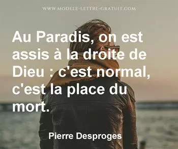 Citation de Pierre Desproges