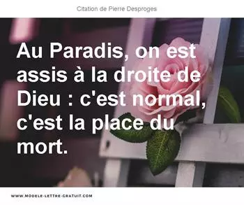 Citations Pierre Desproges