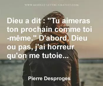 Citation de Pierre Desproges