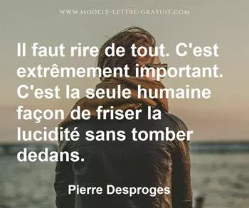 Citation de Pierre Desproges