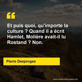Citation Pierre Desproges