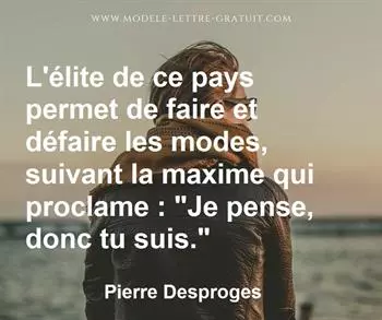 Citation de Pierre Desproges