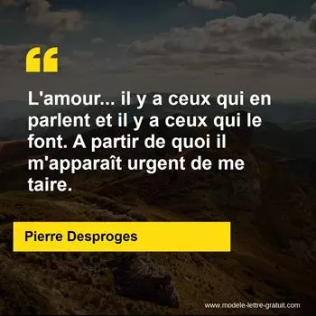 Citation Pierre Desproges