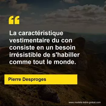 Citation Pierre Desproges