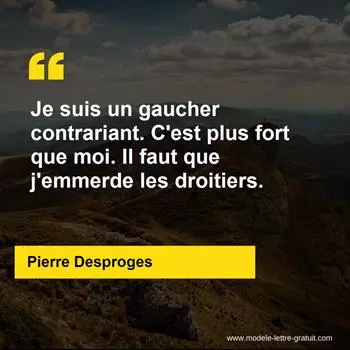 Citation Pierre Desproges