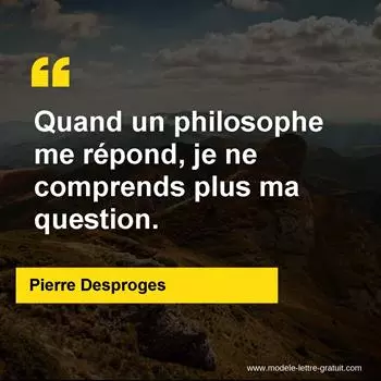 Citation Pierre Desproges