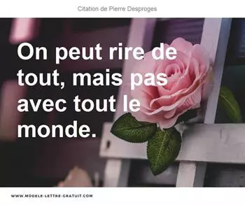 Citations Pierre Desproges