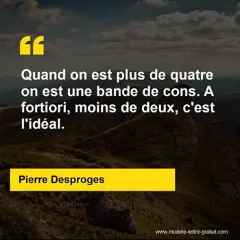 Citation Pierre Desproges