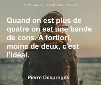 Citation de Pierre Desproges
