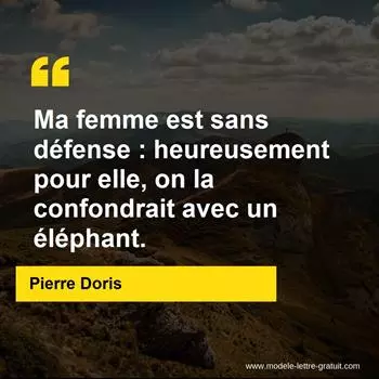 Citation Pierre Doris