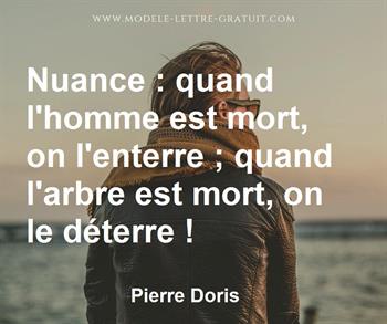 Citation de Pierre Doris