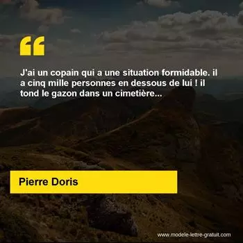 Citation Pierre Doris