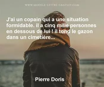 Citation de Pierre Doris